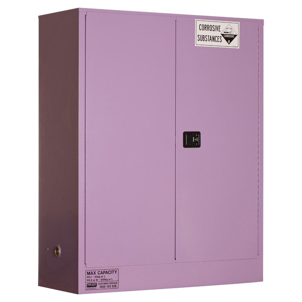 350L Corrosive Substance Storage Cabinet: Metal - 2 Doors - 3 Shelves